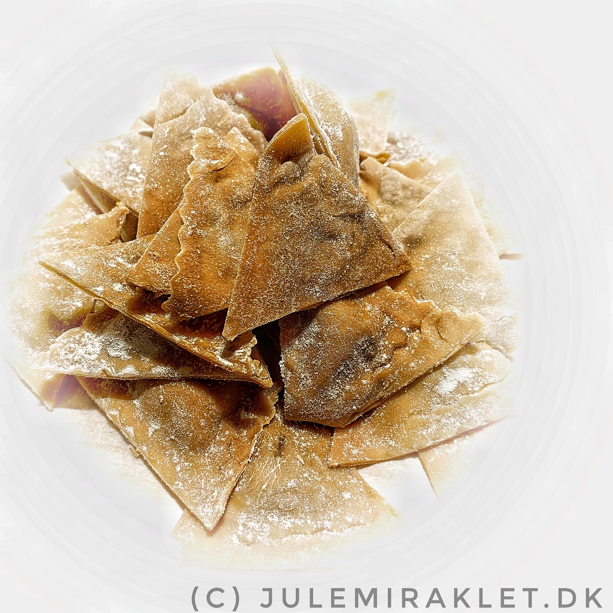 Ravioli med and og kakao